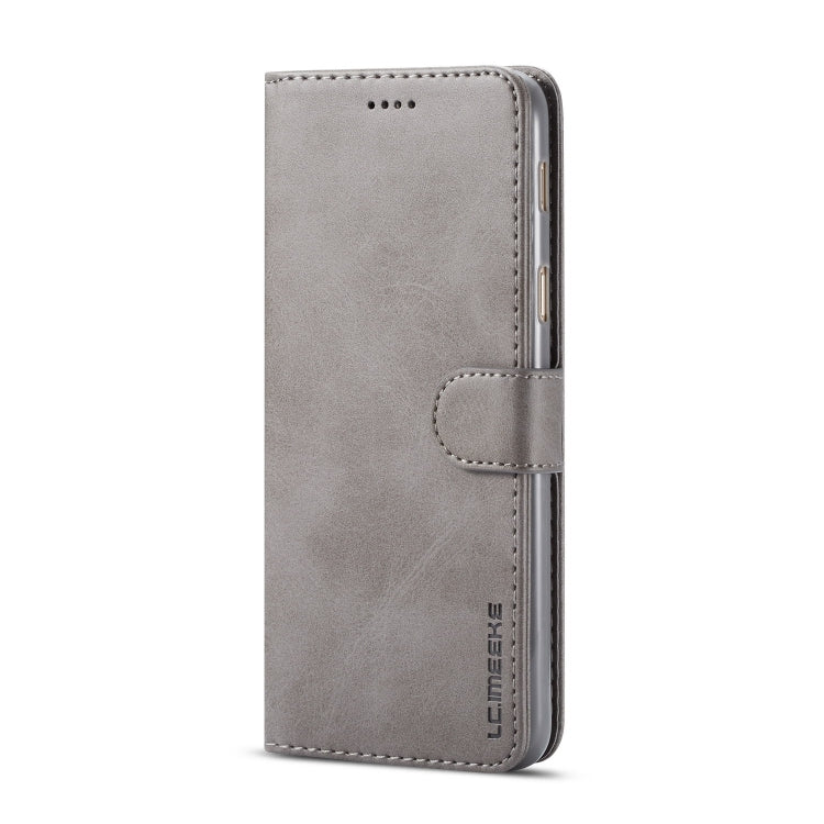 For Galaxy A6 Plus (2018) LC.IMEEKE Calf Texture Horizontal Flip Leather Case, with Holder & Card Slots & Wallet