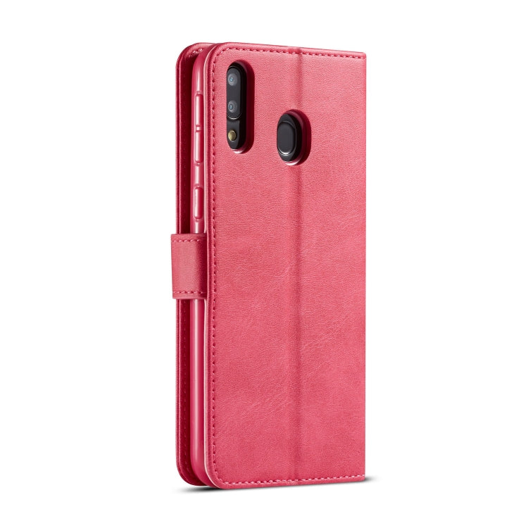 For Galaxy M30 LC.IMEEKE Calf Texture Horizontal Flip Leather Case, with Holder & Card Slots & Wallet