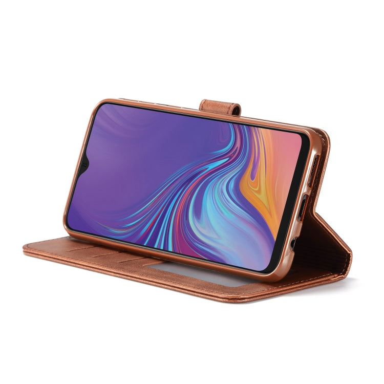 For Galaxy M30 LC.IMEEKE Calf Texture Horizontal Flip Leather Case, with Holder & Card Slots & Wallet