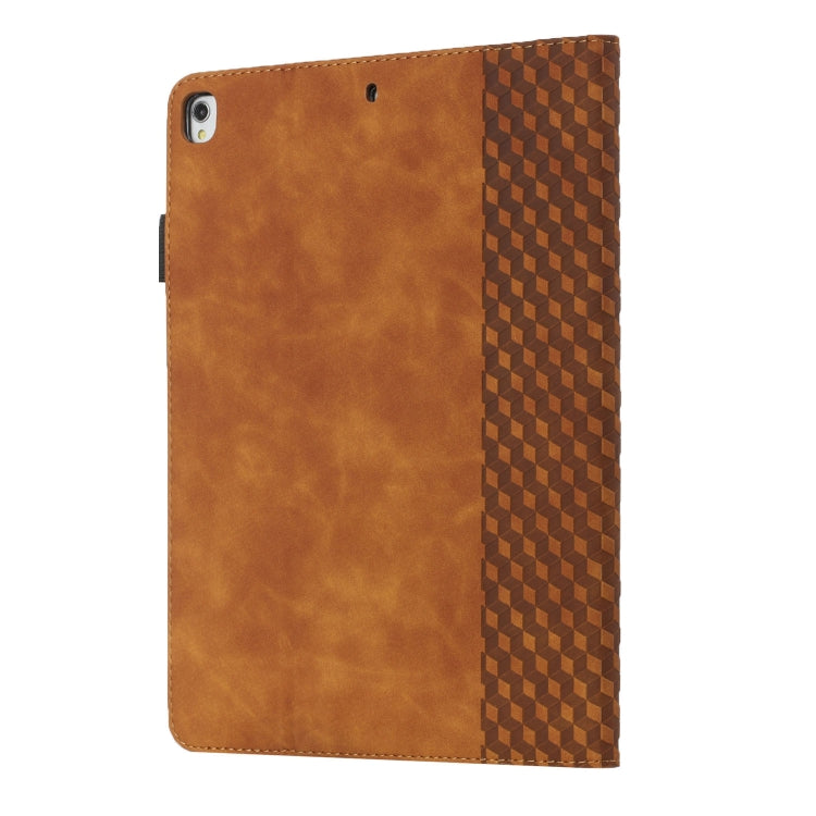 Rhombus Skin Feel Horizontal Flip Tablet Leather Case with Card Slots & Holder & Sleep / Wake-up Function For iPad 10.2 2021 / 2020 / 2019 / Pro 10.5 2019 / 2017