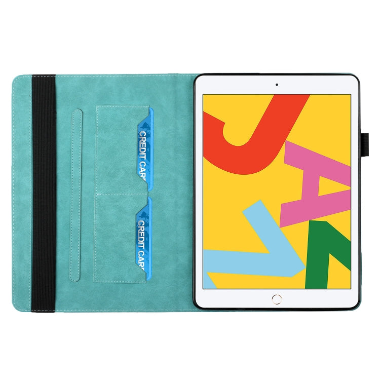 Rhombus Skin Feel Horizontal Flip Tablet Leather Case with Card Slots & Holder & Sleep / Wake-up Function For iPad 10.2 2021 / 2020 / 2019 / Pro 10.5 2019 / 2017