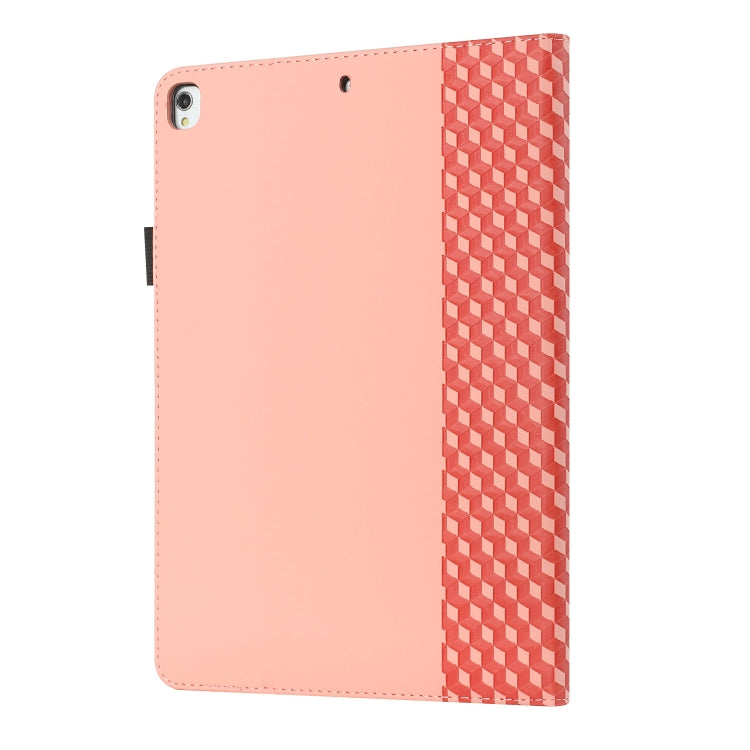 Rhombus Skin Feel Horizontal Flip Tablet Leather Case with Card Slots & Holder & Sleep / Wake-up Function For iPad 10.2 2021 / 2020 / 2019 / Pro 10.5 2019 / 2017