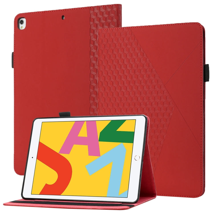 Rhombus Skin Feel Horizontal Flip Tablet Leather Case with Card Slots & Holder & Sleep / Wake-up Function For iPad 10.2 2021 / 2020 / 2019 / Pro 10.5 2019 / 2017