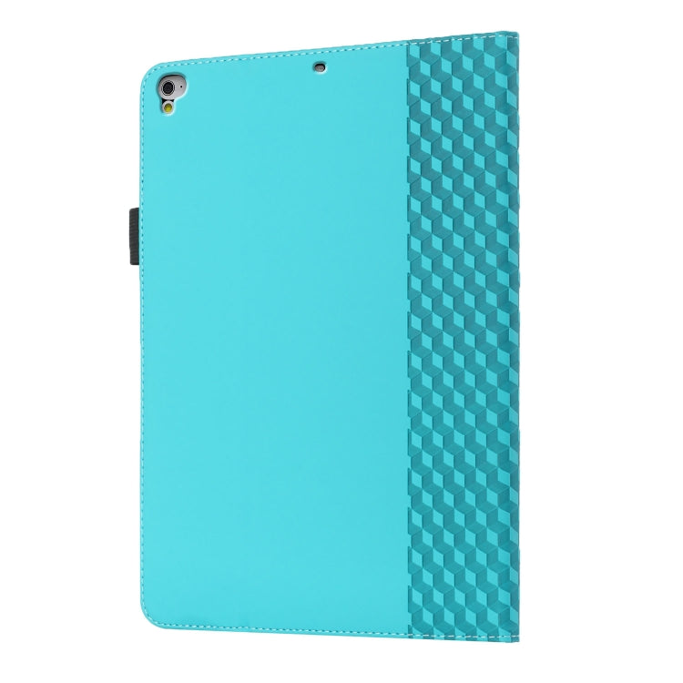 Rhombus Skin Feel Horizontal Flip Tablet Leather Case with Card Slots & Holder & Sleep / Wake-up Function For iPad 9.7 2018 / 2017