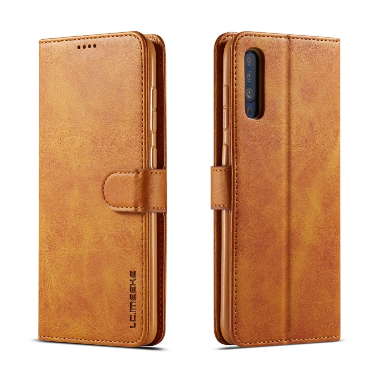 For Galaxy A70 LC.IMEEKE Calf Texture Horizontal Flip Leather Case, with Holder & Card Slots & Wallet