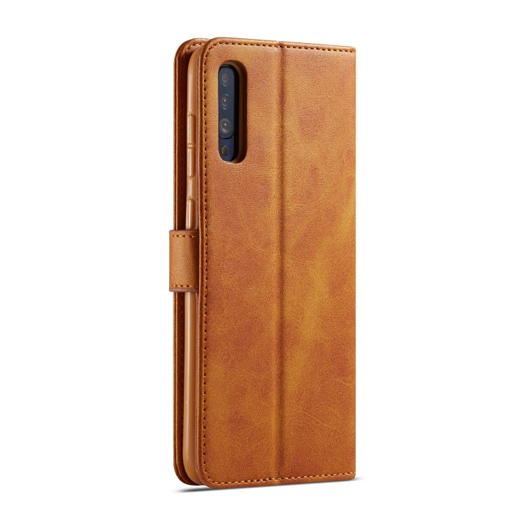 For Galaxy A70 LC.IMEEKE Calf Texture Horizontal Flip Leather Case, with Holder & Card Slots & Wallet