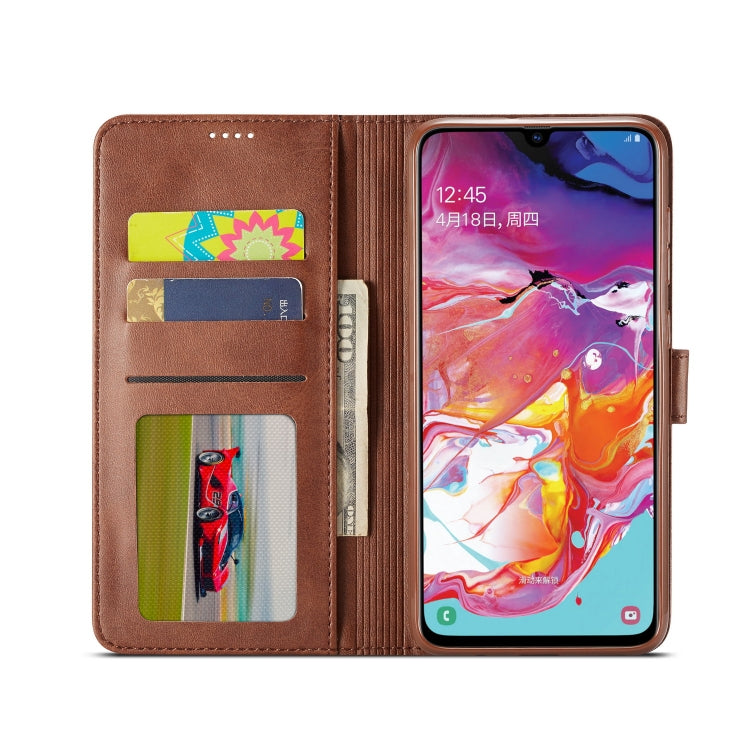 For Galaxy A70 LC.IMEEKE Calf Texture Horizontal Flip Leather Case, with Holder & Card Slots & Wallet