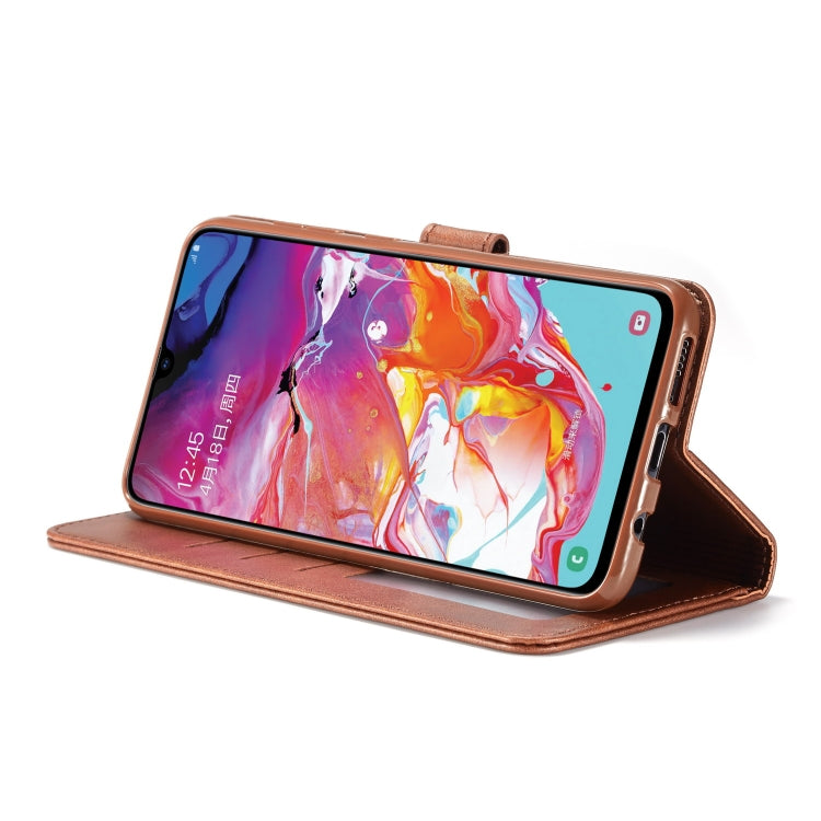 For Galaxy A70 LC.IMEEKE Calf Texture Horizontal Flip Leather Case, with Holder & Card Slots & Wallet