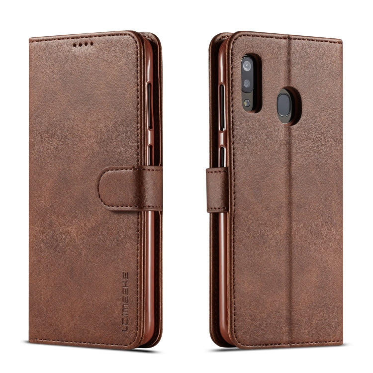 For Galaxy A40 LC.IMEEKE Calf Texture Horizontal Flip Leather Case, with Holder & Card Slots & Wallet