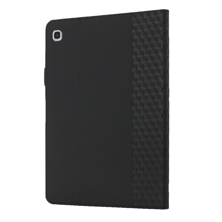 For Samsung Galaxy Tab A7 Lite 8.7 T220/T225 Rhombus Skin Feel Horizontal Flip Tablet Leather Case with Card Slots & Holder