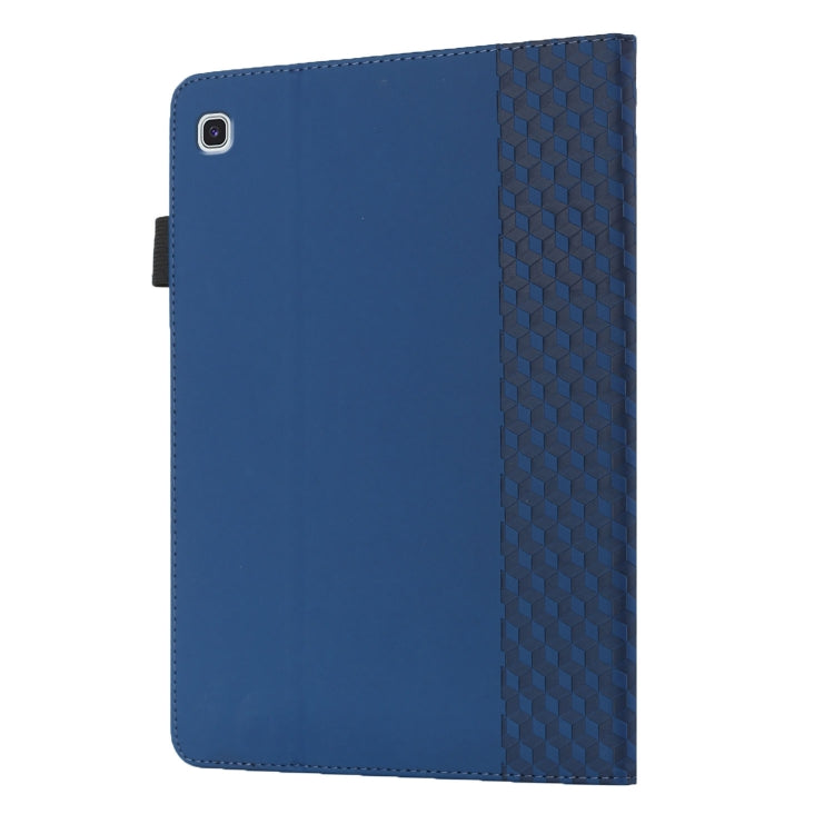 For Samsung Galaxy Tab A7 Lite 8.7 T220/T225 Rhombus Skin Feel Horizontal Flip Tablet Leather Case with Card Slots & Holder