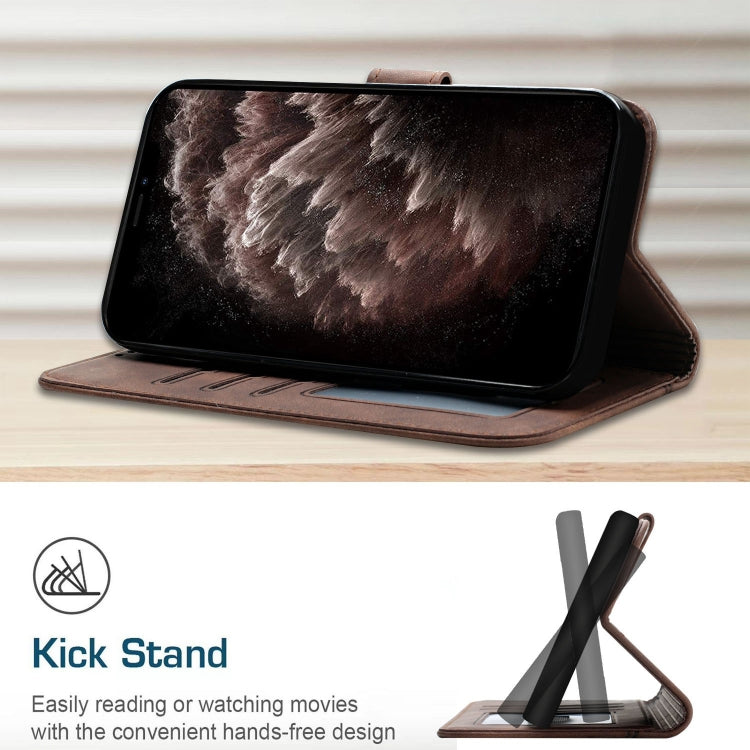 For Samsung Galaxy S22 Retro Skin Feel Horizontal Flip Soft TPU + PU Leather Case