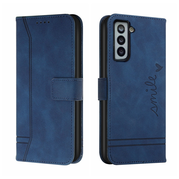 For Samsung Galaxy S22 Retro Skin Feel Horizontal Flip Soft TPU + PU Leather Case
