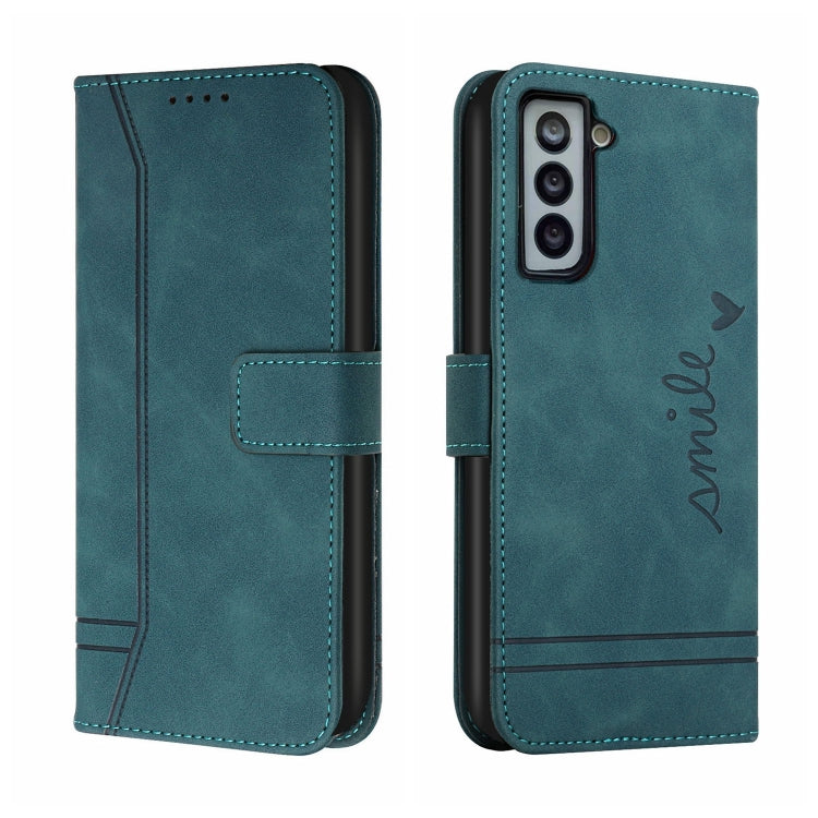 For Samsung Galaxy S22 Retro Skin Feel Horizontal Flip Soft TPU + PU Leather Case