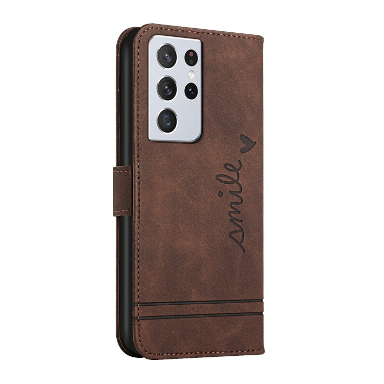 For Samsung Galaxy S22 Ultra Retro Skin Feel Horizontal Flip Soft TPU + PU Leather Case