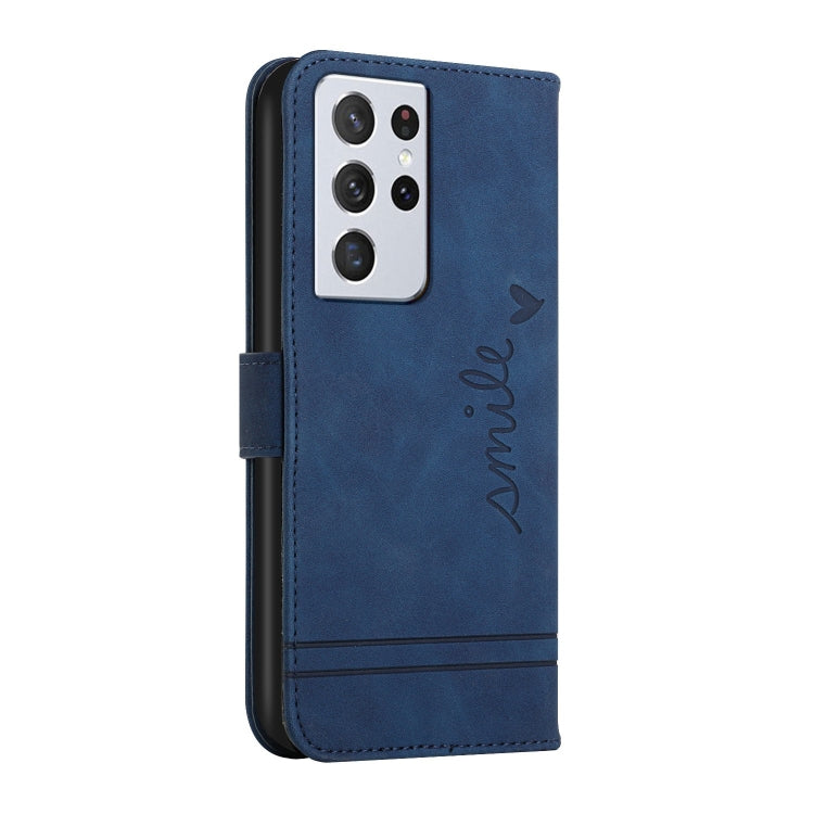 For Samsung Galaxy S22 Ultra Retro Skin Feel Horizontal Flip Soft TPU + PU Leather Case