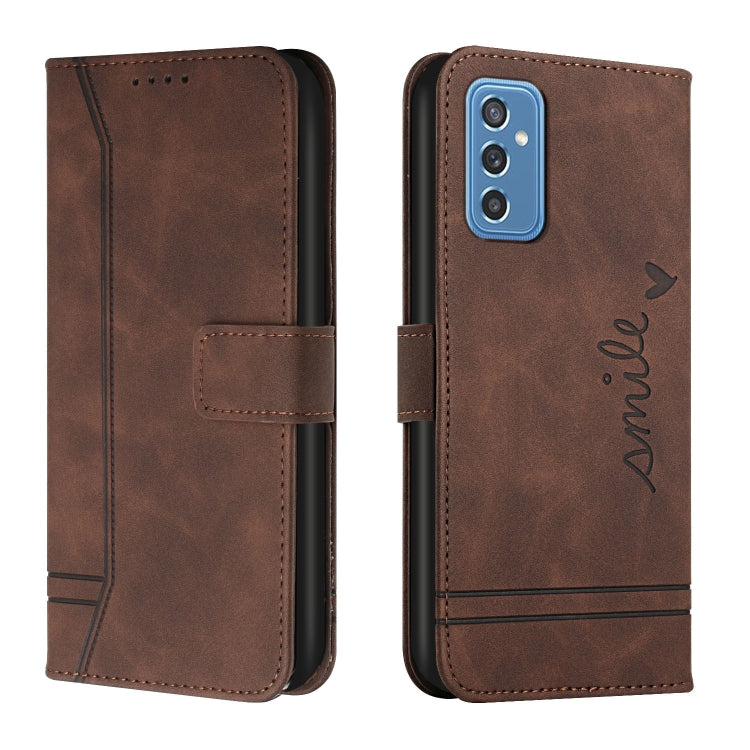 For Samsung Galaxy M52 5G Retro Skin Feel Horizontal Flip Soft TPU + PU Leather Case
