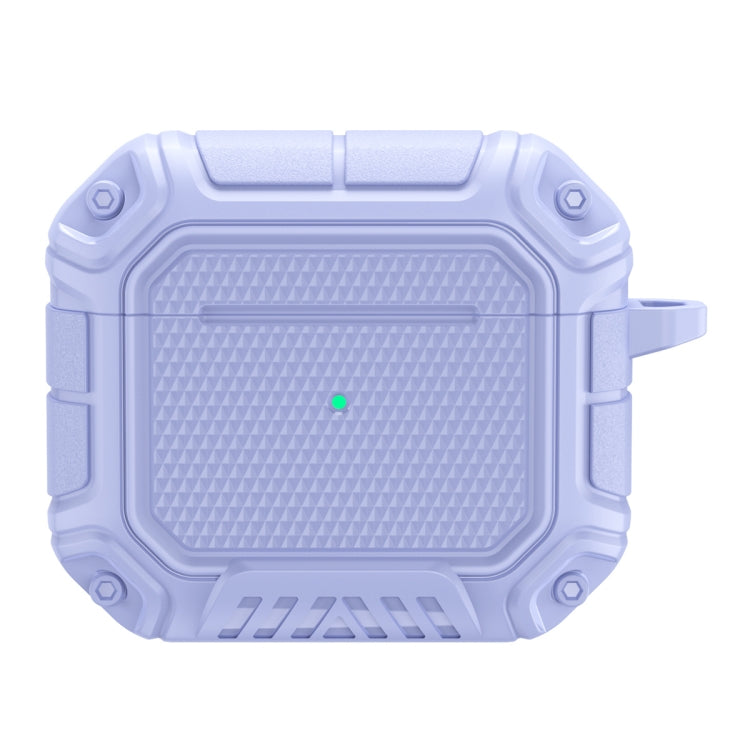 Diamond Shield Mecha TPU + PC Earphone Protective Case with Hook for AirPods 3