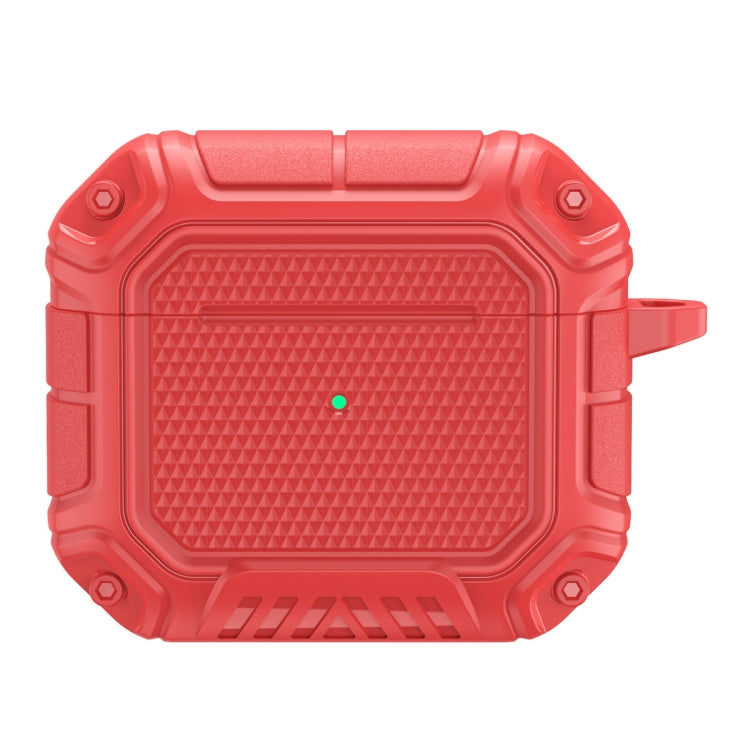 Diamond Shield Mecha TPU + PC Earphone Protective Case with Hook for AirPods 3