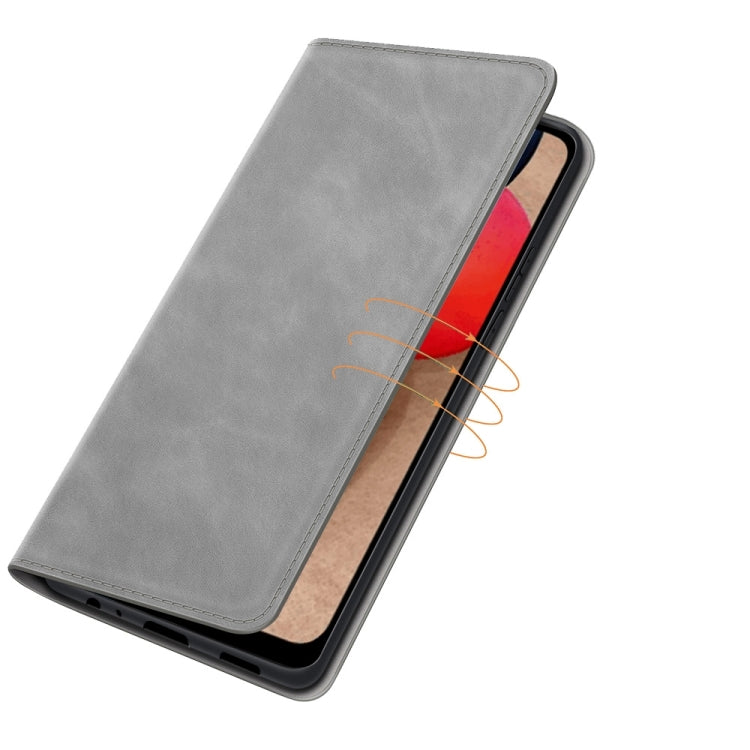 For Samsung Galaxy A03s 166mm Retro-skin Magnetic Suction Leather Case with Holder & Card Slots & Wallet
