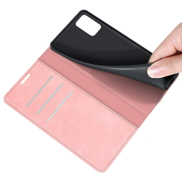 For Samsung Galaxy A03s 166mm Retro-skin Magnetic Suction Leather Case with Holder & Card Slots & Wallet