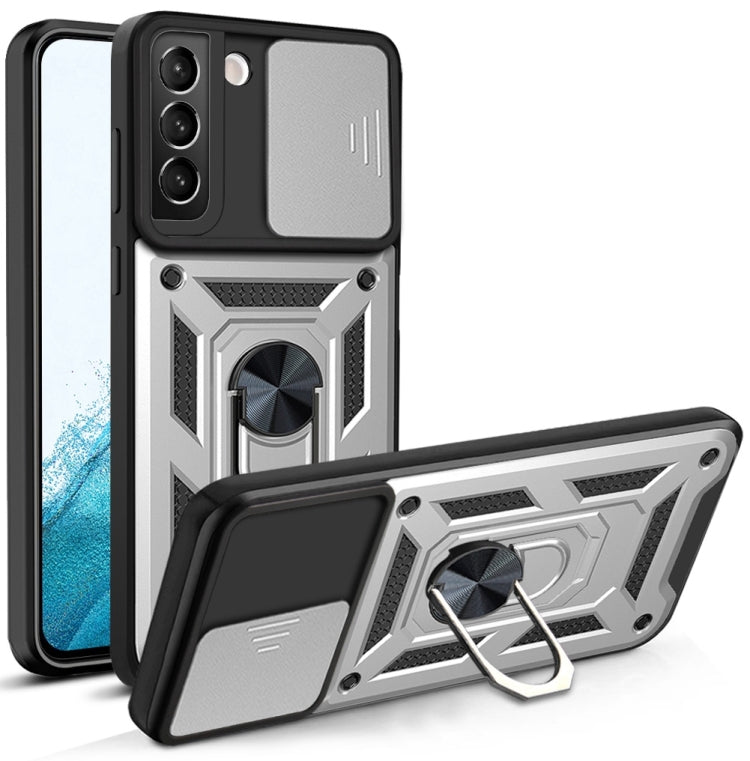 For Samaung Galaxy S22 5G Sliding Camera Cover Design TPU+PC Protective Case