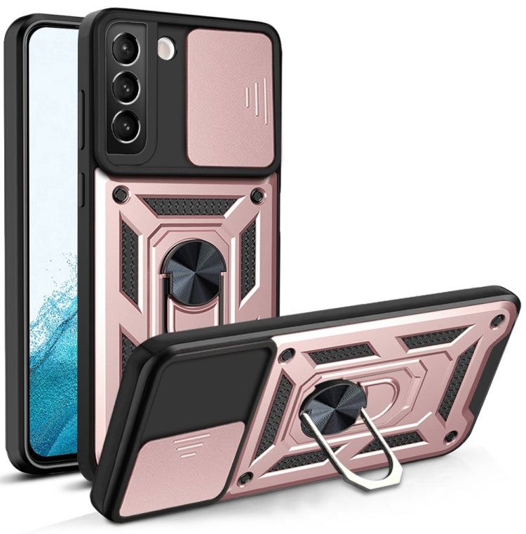For Samaung Galaxy S22+ 5G Sliding Camera Cover Design TPU+PC Protective Case