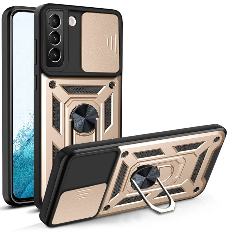For Samaung Galaxy S22+ 5G Sliding Camera Cover Design TPU+PC Protective Case
