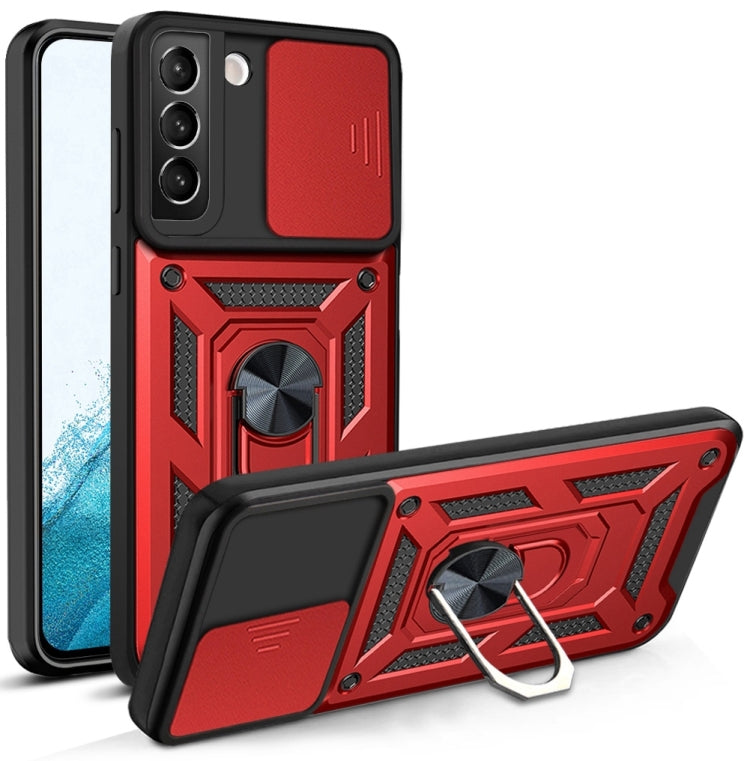 For Samaung Galaxy S22+ 5G Sliding Camera Cover Design TPU+PC Protective Case