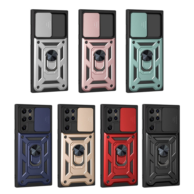 For Samaung Galaxy S22 Ultra 5G Sliding Camera Cover Design TPU+PC Protective Case