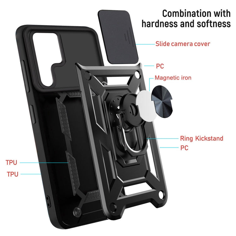 For Samaung Galaxy S22 Ultra 5G Sliding Camera Cover Design TPU+PC Protective Case