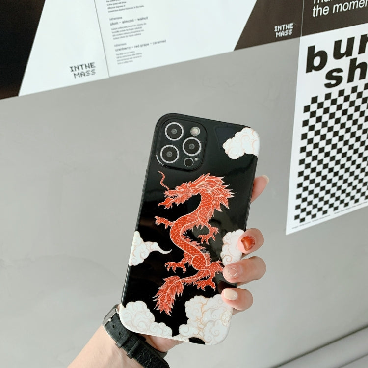 For iPhone 13 Pro Dragon Pattern IMD Protective Cover