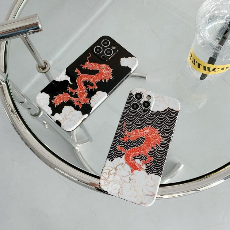 For iPhone 13 Pro Max Dragon Pattern IMD Protective Cover