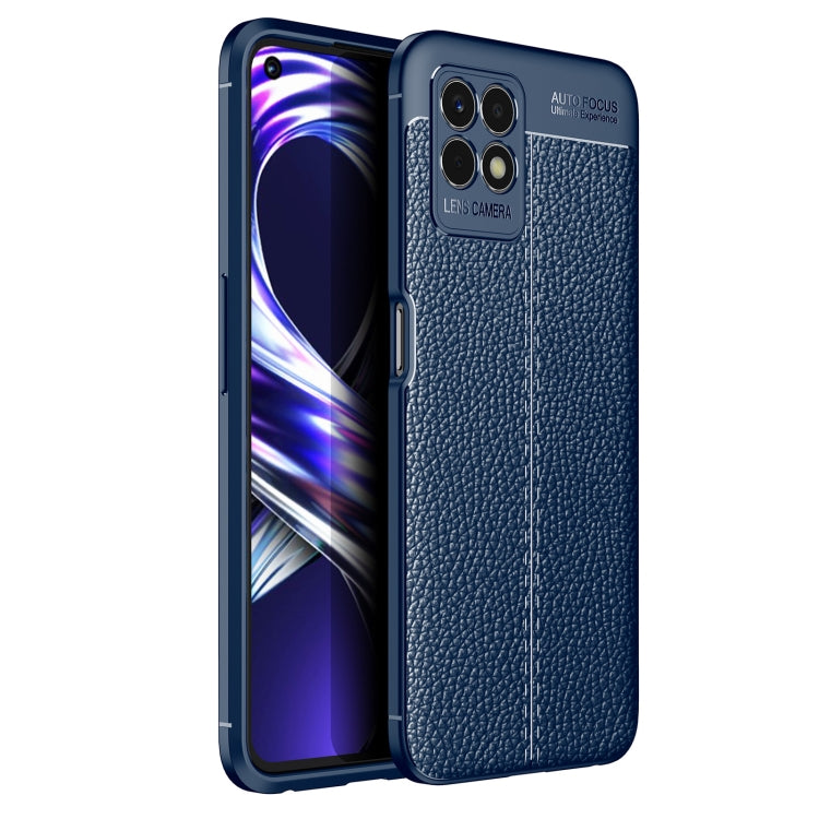 For OPPO Realme 8i Litchi Texture TPU Shockproof Case