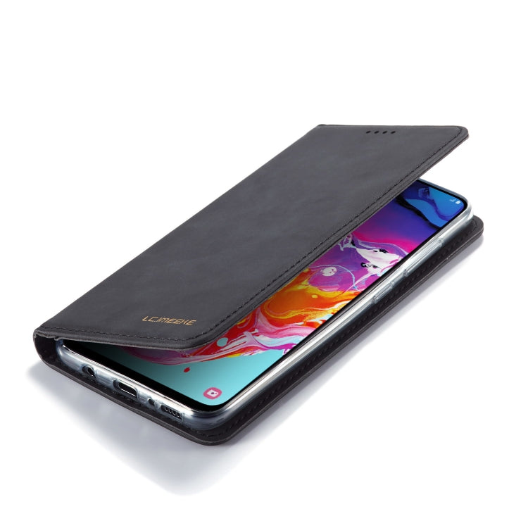 For Galaxy A70 LC.IMEEKE LC-002 Series Skin Hand Feeling PU + TPU Horizontal Flip Leather Case with Holder & Card Slot & Wallet