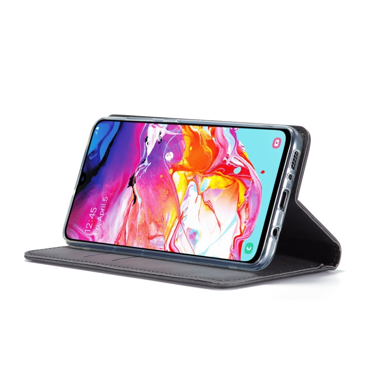 For Galaxy A70 LC.IMEEKE LC-002 Series Skin Hand Feeling PU + TPU Horizontal Flip Leather Case with Holder & Card Slot & Wallet