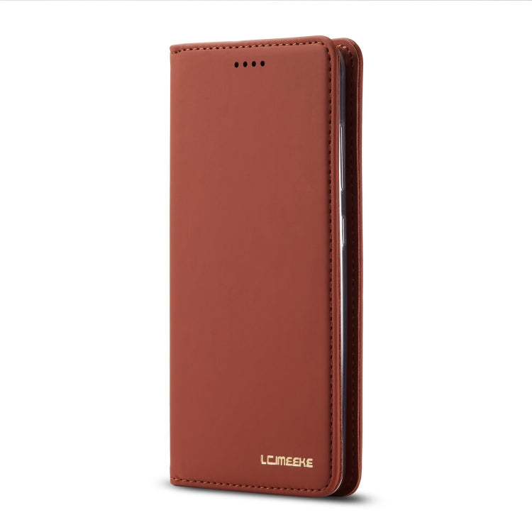 For Galaxy A70 LC.IMEEKE LC-002 Series Skin Hand Feeling PU + TPU Horizontal Flip Leather Case with Holder & Card Slot & Wallet