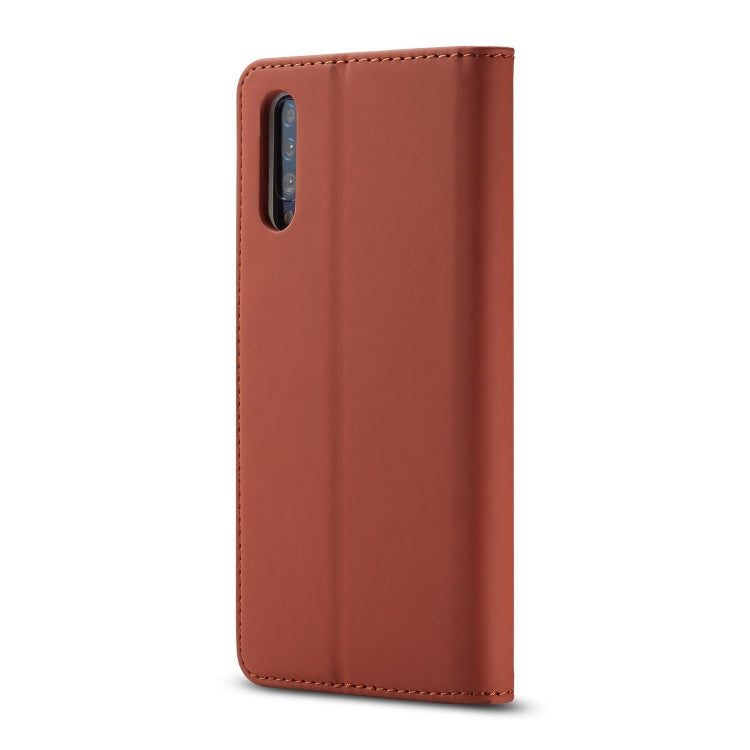 For Galaxy A70 LC.IMEEKE LC-002 Series Skin Hand Feeling PU + TPU Horizontal Flip Leather Case with Holder & Card Slot & Wallet