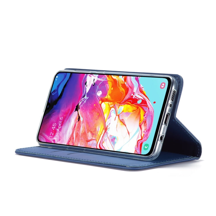 For Galaxy A70 LC.IMEEKE LC-002 Series Skin Hand Feeling PU + TPU Horizontal Flip Leather Case with Holder & Card Slot & Wallet