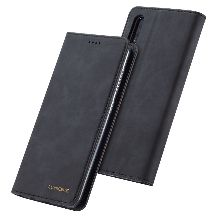 For Galaxy A50 LC.IMEEKE LC-002 Series Skin Hand Feeling PU + TPU Horizontal Flip Leather Case with Holder & Card Slot & Wallet