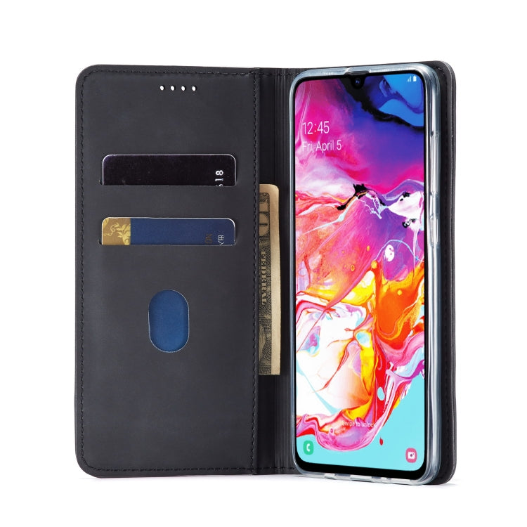 For Galaxy A50 LC.IMEEKE LC-002 Series Skin Hand Feeling PU + TPU Horizontal Flip Leather Case with Holder & Card Slot & Wallet