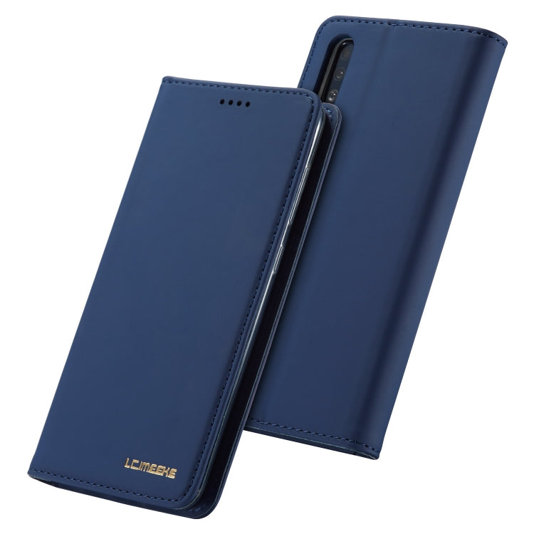 For Galaxy A50 LC.IMEEKE LC-002 Series Skin Hand Feeling PU + TPU Horizontal Flip Leather Case with Holder & Card Slot & Wallet