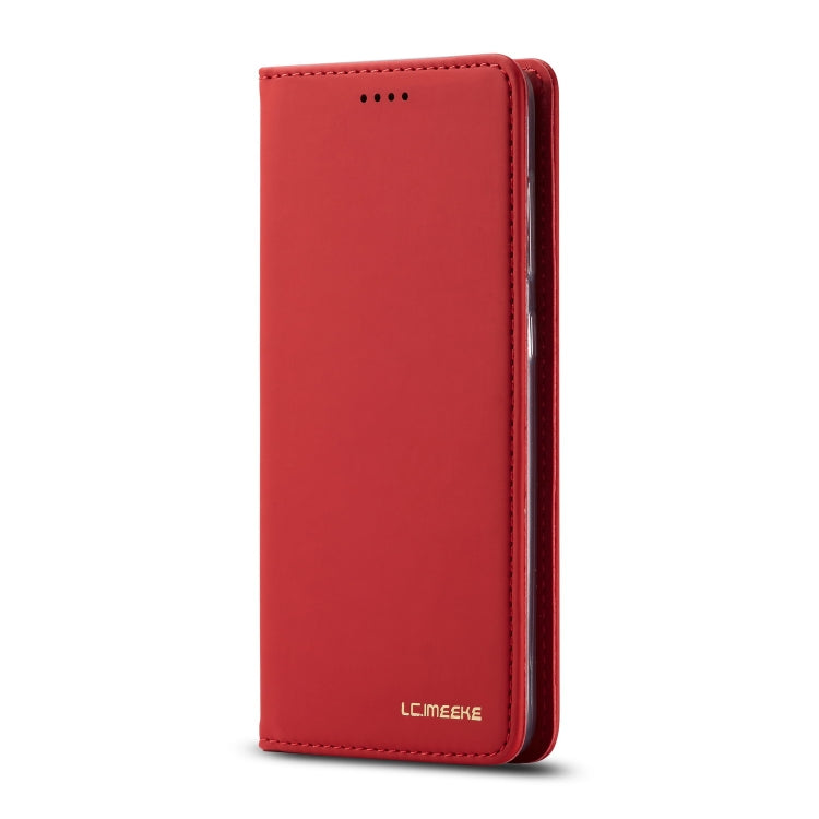 For Galaxy A50 LC.IMEEKE LC-002 Series Skin Hand Feeling PU + TPU Horizontal Flip Leather Case with Holder & Card Slot & Wallet