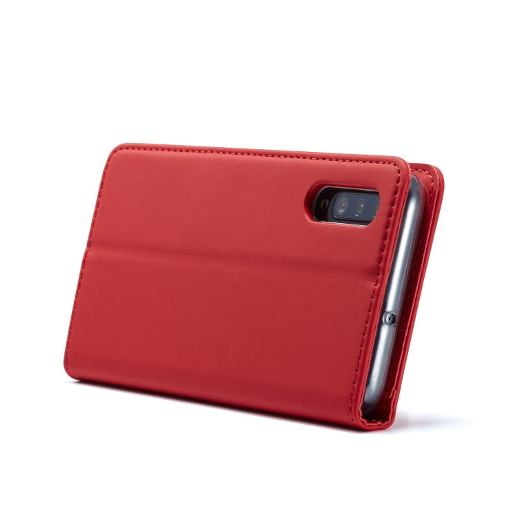 For Galaxy A50 LC.IMEEKE LC-002 Series Skin Hand Feeling PU + TPU Horizontal Flip Leather Case with Holder & Card Slot & Wallet