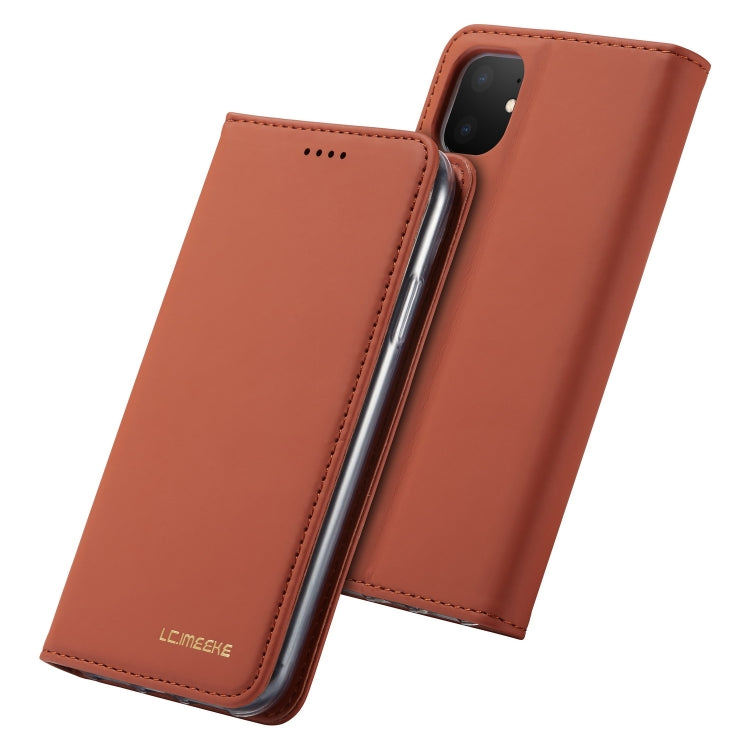 For iPhone 11 LC.IMEEKE LC-002 Series Skin Hand Feeling PU + TPU Horizontal Flip Leather Case with Holder & Card Slot & Wallet