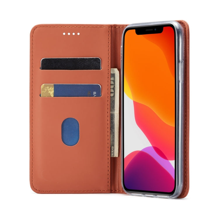 For iPhone 11 LC.IMEEKE LC-002 Series Skin Hand Feeling PU + TPU Horizontal Flip Leather Case with Holder & Card Slot & Wallet