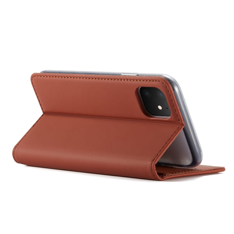 For iPhone 11 LC.IMEEKE LC-002 Series Skin Hand Feeling PU + TPU Horizontal Flip Leather Case with Holder & Card Slot & Wallet
