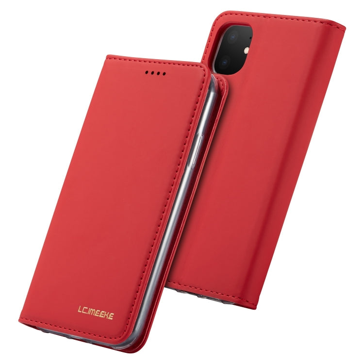 For iPhone 11 LC.IMEEKE LC-002 Series Skin Hand Feeling PU + TPU Horizontal Flip Leather Case with Holder & Card Slot & Wallet