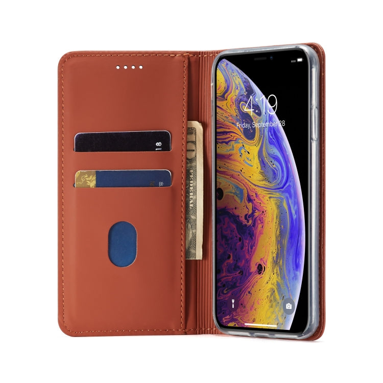For iPhone XS Max LC.IMEEKE LC-002 Series Skin Hand Feeling PU + TPU Horizontal Flip Leather Case with Holder & Card Slot & Wallet