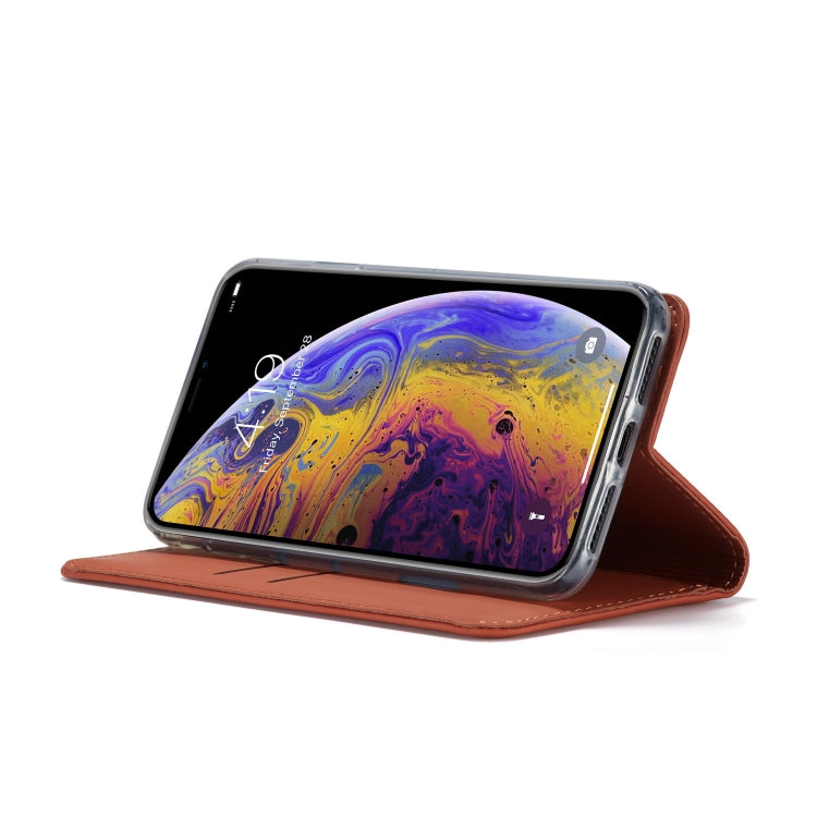 For iPhone XS Max LC.IMEEKE LC-002 Series Skin Hand Feeling PU + TPU Horizontal Flip Leather Case with Holder & Card Slot & Wallet